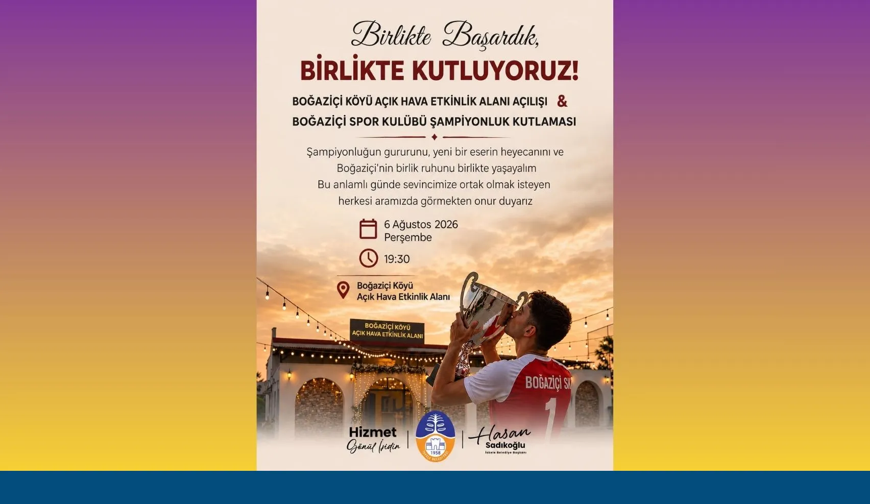 İskele Belediyesi tarafından Boğaziçi'ne kazandırılan etkinlik alanı yarın açılacak