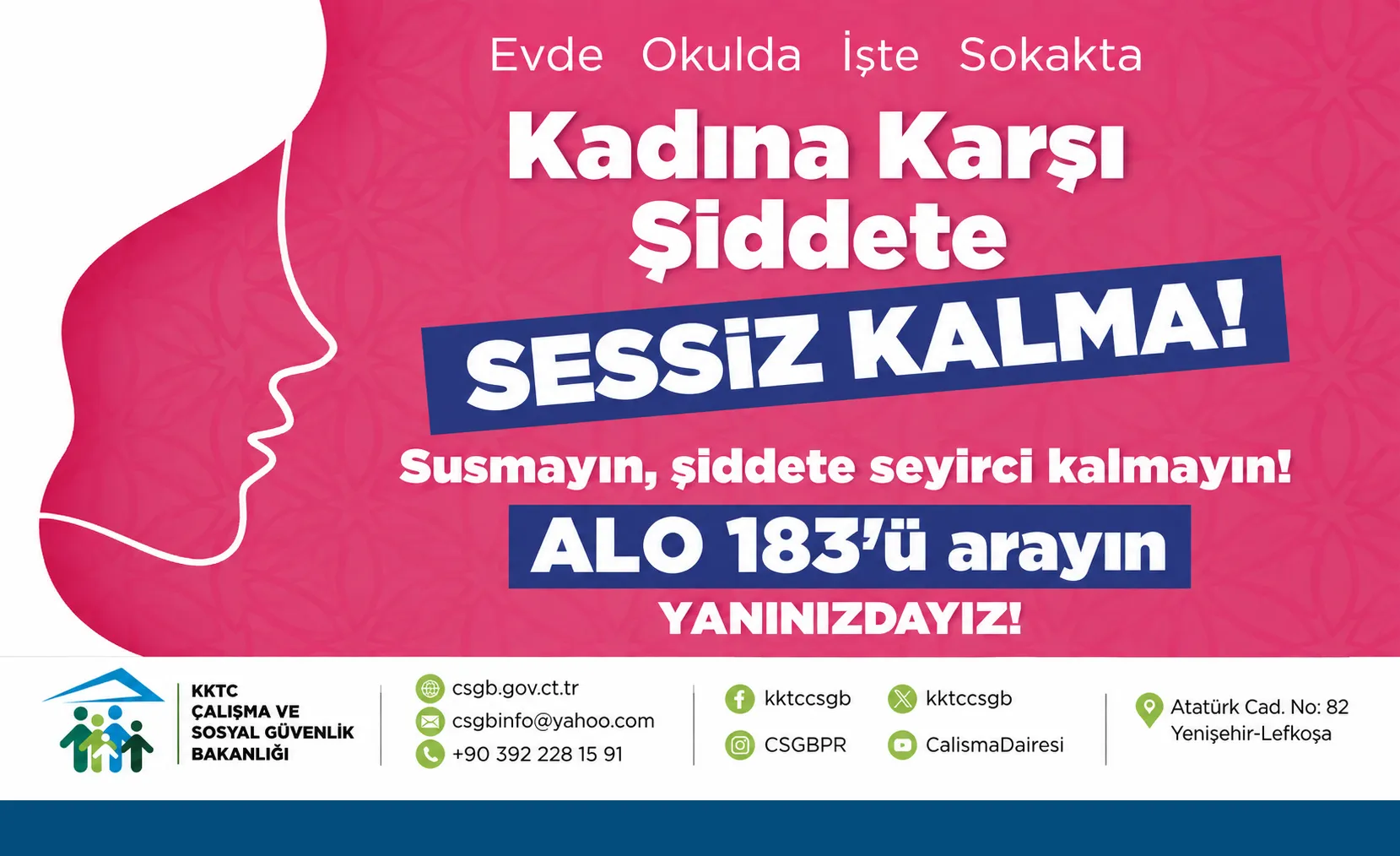 Sosyal Hizmetler Dairesi'nden Kadınlara Çağrı: Yalnız Değilsiniz